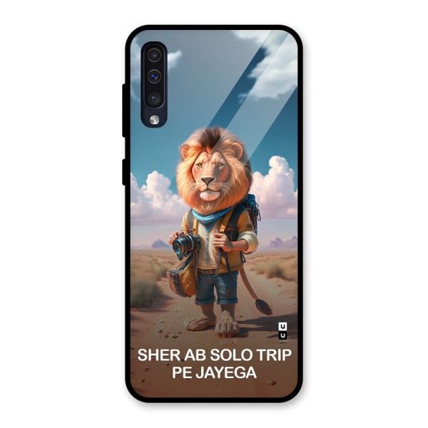 Sher Solo Trip Glass Back Case for Galaxy A50s