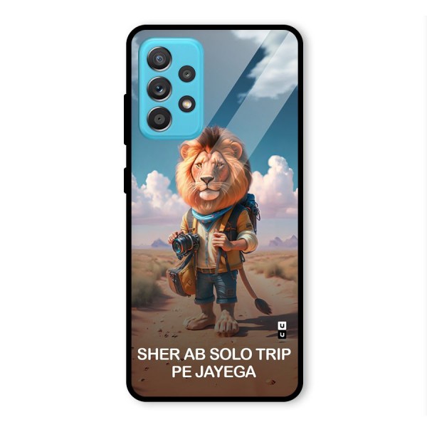 Sher Solo Trip Glass Back Case for Galaxy A52