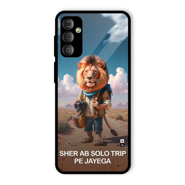 Sher Solo Trip Glass Back Case for Galaxy F23