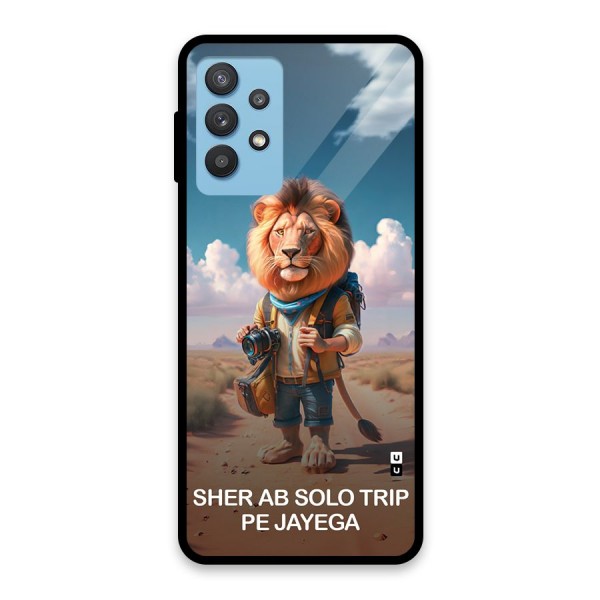 Sher Solo Trip Glass Back Case for Galaxy M32 5G