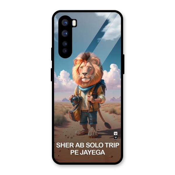 Sher Solo Trip Glass Back Case for OnePlus Nord