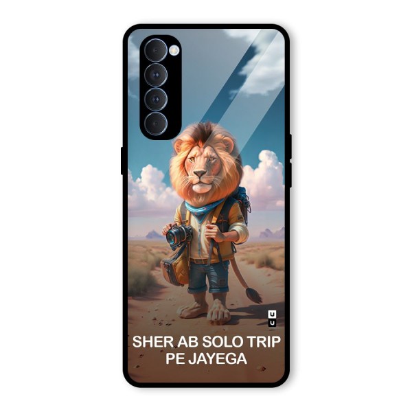 Sher Solo Trip Glass Back Case for Oppo Reno4 Pro