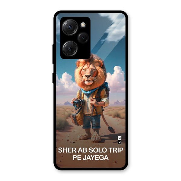 Sher Solo Trip Glass Back Case for Poco X5 Pro