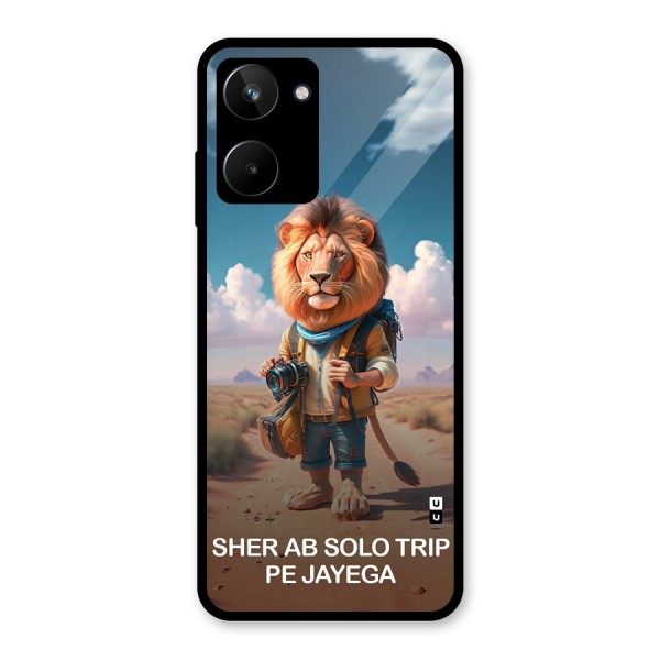 Sher Solo Trip Glass Back Case for Realme 10