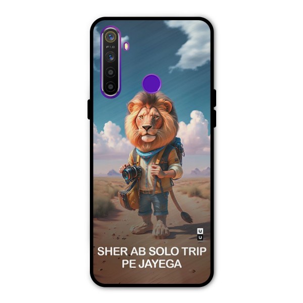 Sher Solo Trip Glass Back Case for Realme 5s