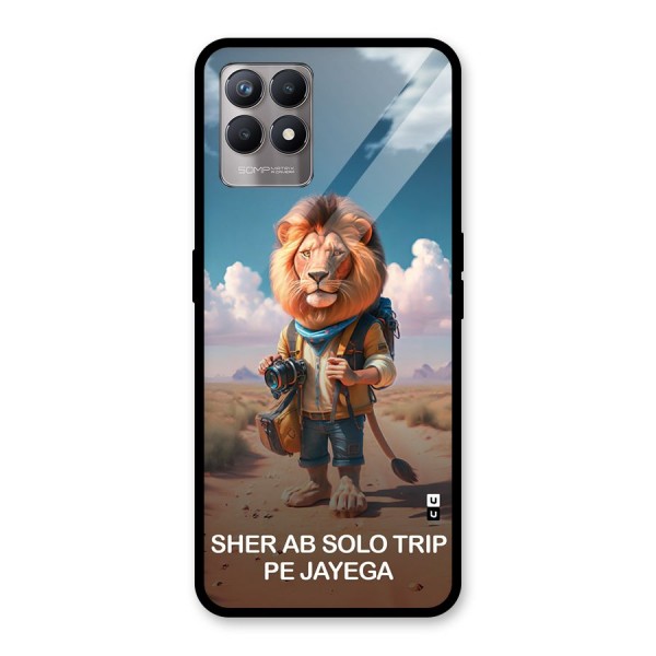 Sher Solo Trip Glass Back Case for Realme 8i