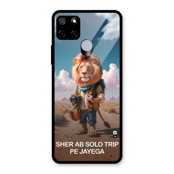 Sher Solo Trip Glass Back Case for Realme C12