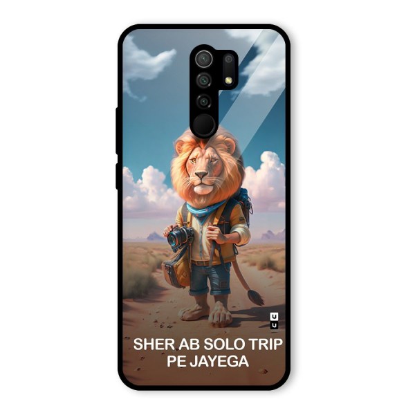 Sher Solo Trip Glass Back Case for Redmi 9 Prime