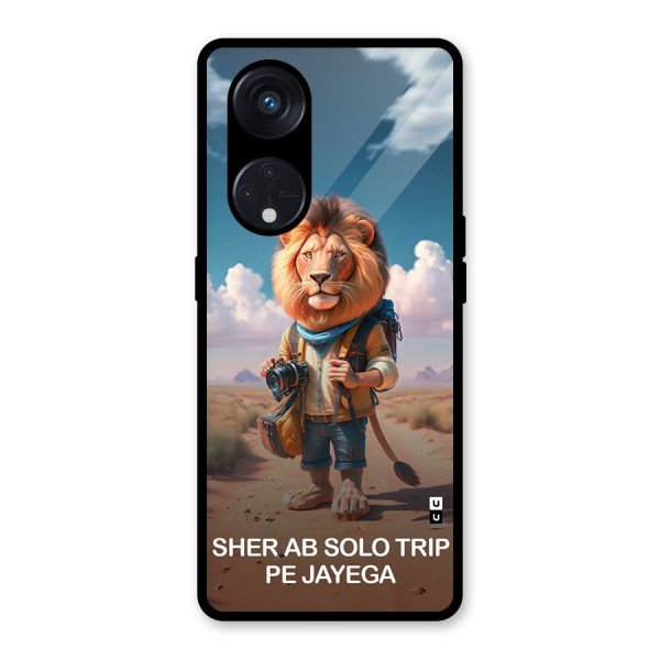 Sher Solo Trip Glass Back Case for Reno8 T 5G