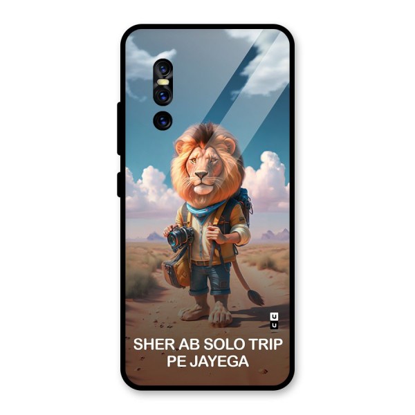 Sher Solo Trip Glass Back Case for Vivo V15 Pro