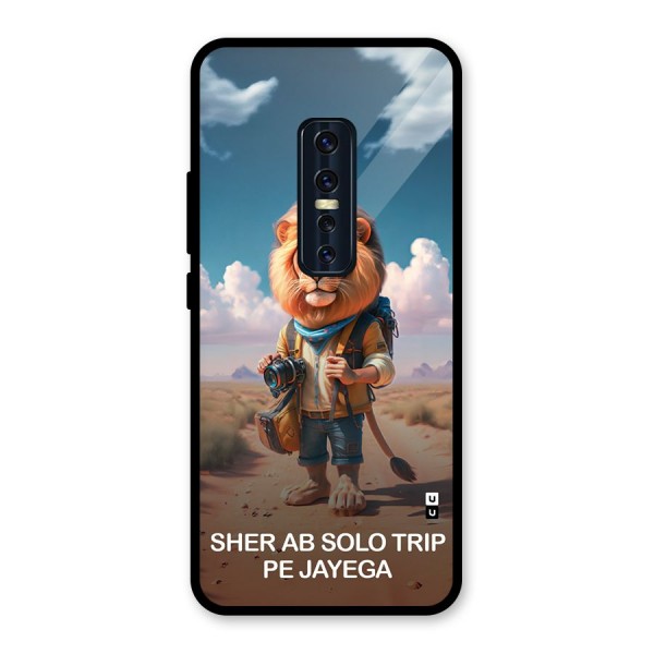 Sher Solo Trip Glass Back Case for Vivo V17 Pro