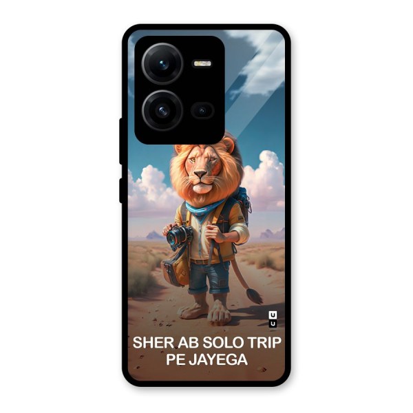 Sher Solo Trip Glass Back Case for Vivo V25