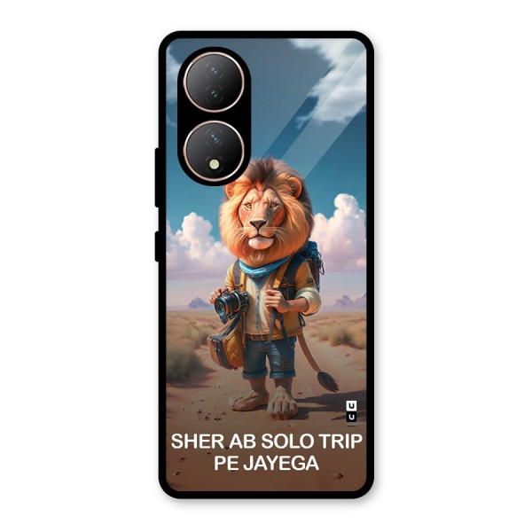 Sher Solo Trip Glass Back Case for Vivo Y100A