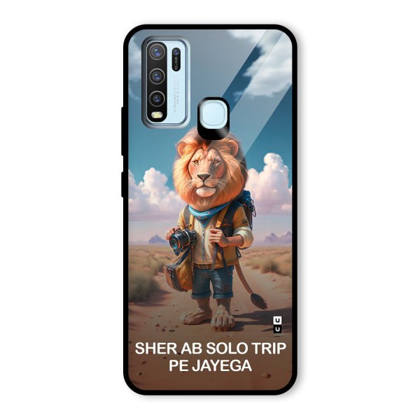 Sher Solo Trip Glass Back Case for Vivo Y30