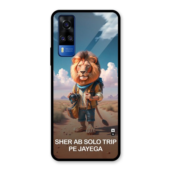 Sher Solo Trip Glass Back Case for Vivo Y51