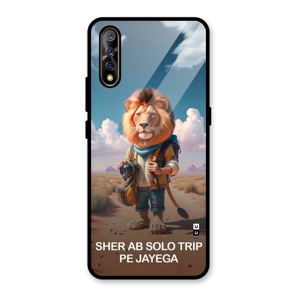 Sher Solo Trip Glass Back Case for Vivo Z1x