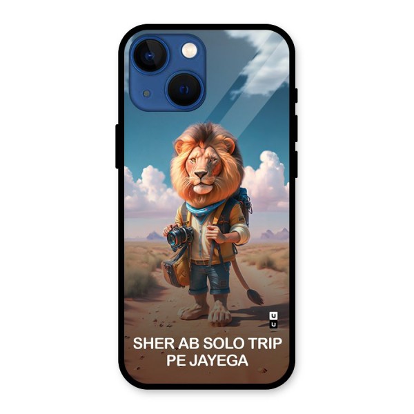 Sher Solo Trip Glass Back Case for iPhone 13 Mini