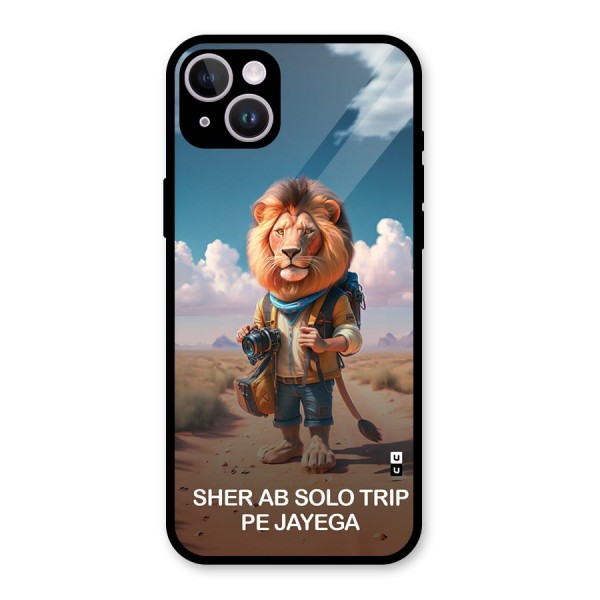 Sher Solo Trip Glass Back Case for iPhone 14 Plus