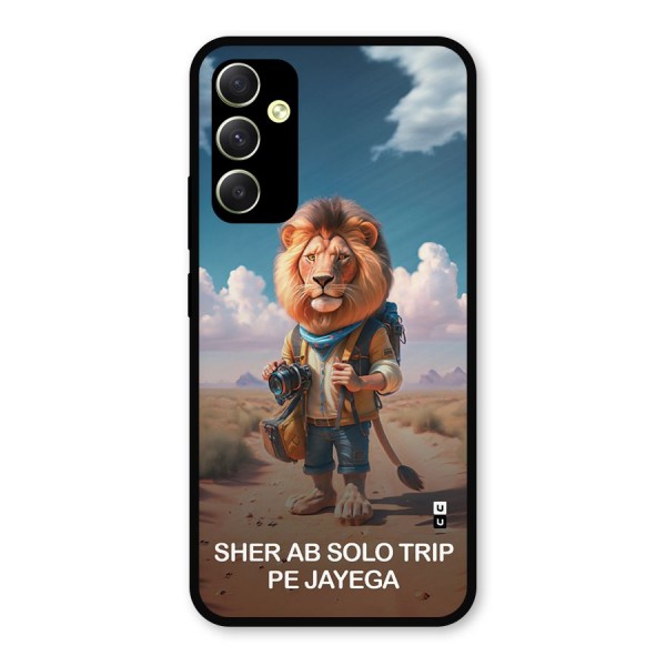 Sher Solo Trip Metal Back Case for Galaxy A34