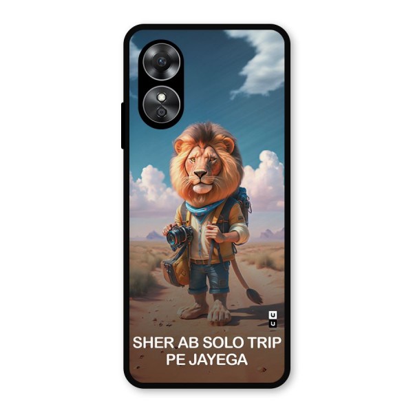 Sher Solo Trip Metal Back Case for Oppo A17