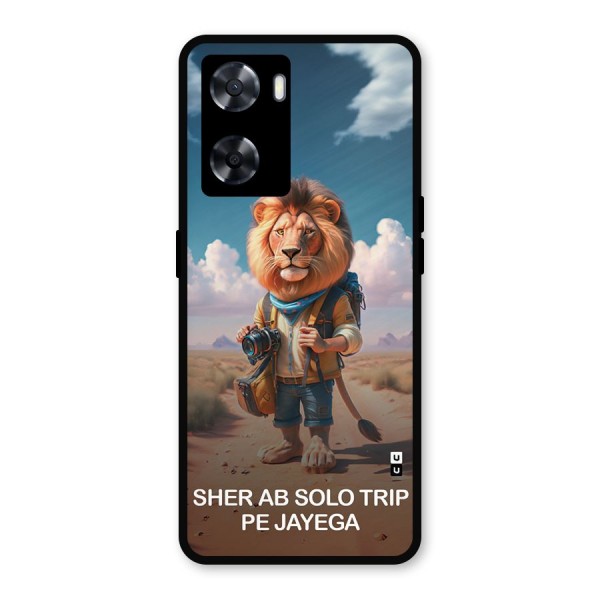 Sher Solo Trip Metal Back Case for Oppo A57 2022