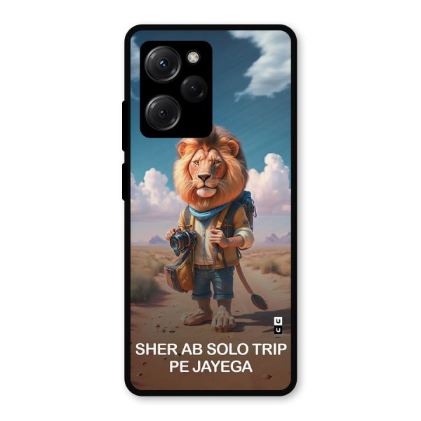 Sher Solo Trip Metal Back Case for Poco X5 Pro