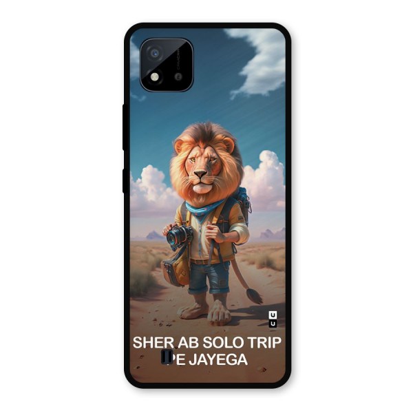 Sher Solo Trip Metal Back Case for Realme C11 2021