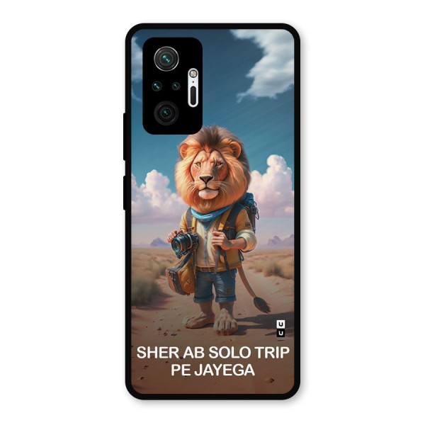 Sher Solo Trip Metal Back Case for Redmi Note 10 Pro