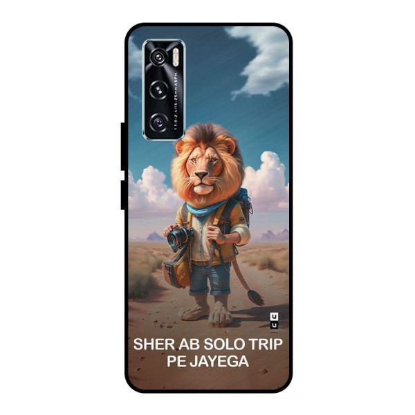 Sher Solo Trip Metal Back Case for Vivo V20 SE