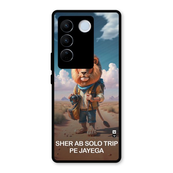 Sher Solo Trip Metal Back Case for Vivo V27 Pro