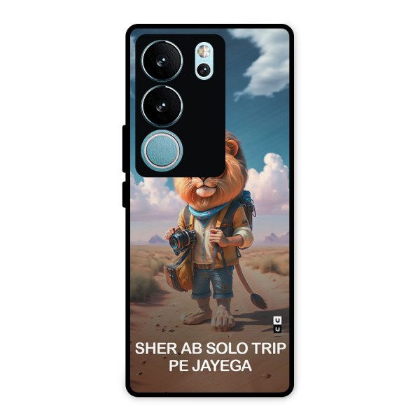 Sher Solo Trip Metal Back Case for Vivo V29 Pro