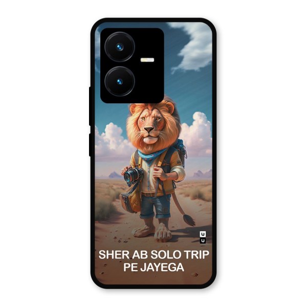 Sher Solo Trip Metal Back Case for Vivo Y22s