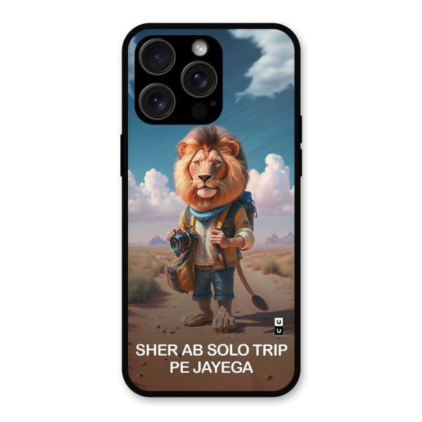 Sher Solo Trip Metal Back Case for iPhone 15 Pro Max