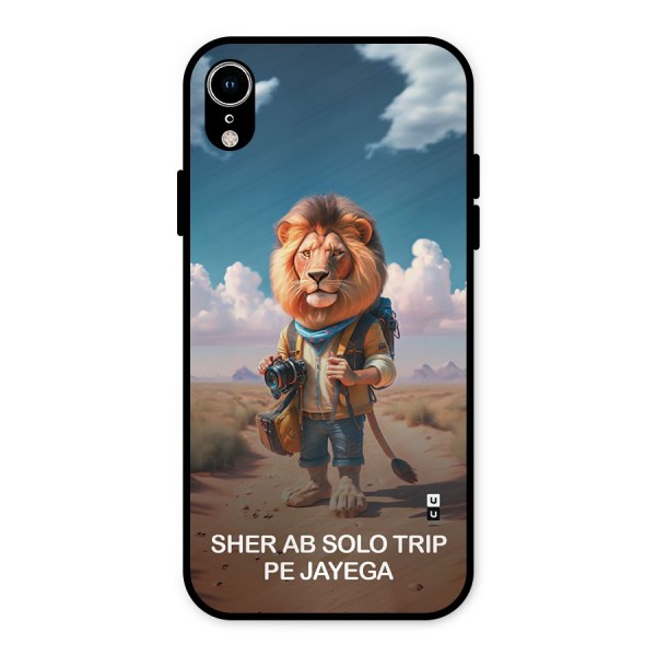 Sher Solo Trip Metal Back Case for iPhone XR