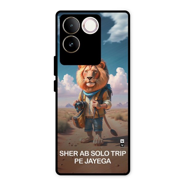 Sher Solo Trip Metal Back Case for iQOO Z7 Pro