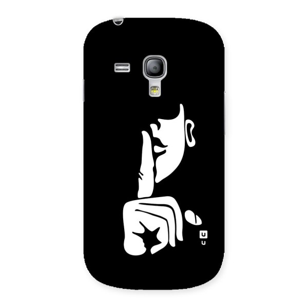 Shhh Art Back Case for Galaxy S3 Mini