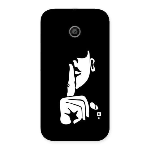 Shhh Art Back Case for Moto E