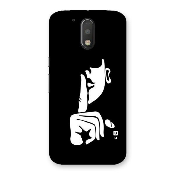 Shhh Art Back Case for Moto G4