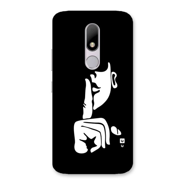 Shhh Art Back Case for Moto M