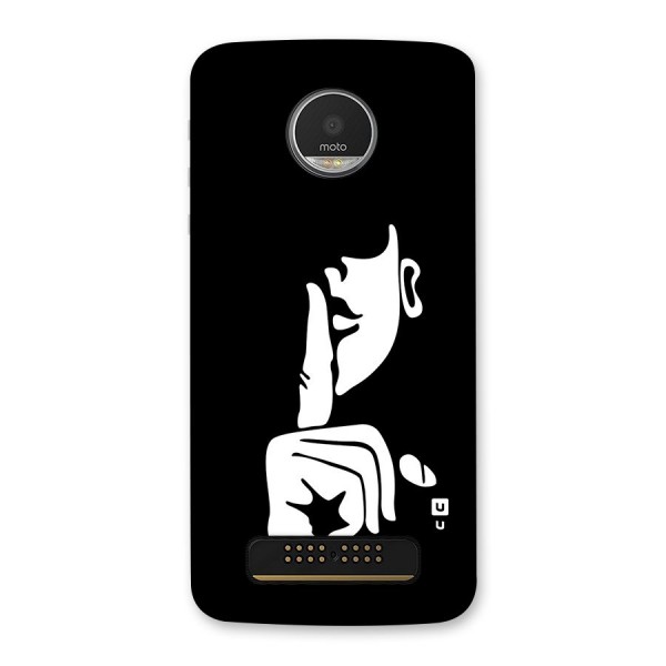 Shhh Art Back Case for Moto Z Play