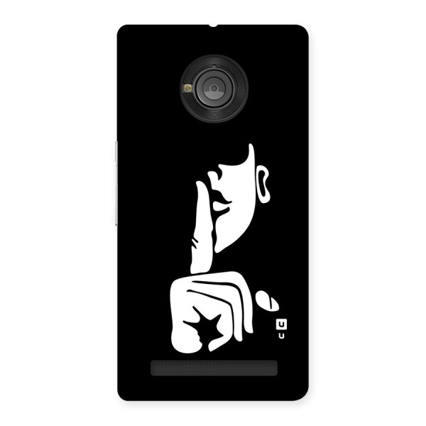 Shhh Art Back Case for Yuphoria