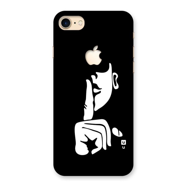 Shhh Art Back Case for iPhone 7 Apple Cut