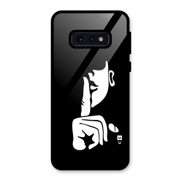 Shhh Art Glass Back Case for Galaxy S10e