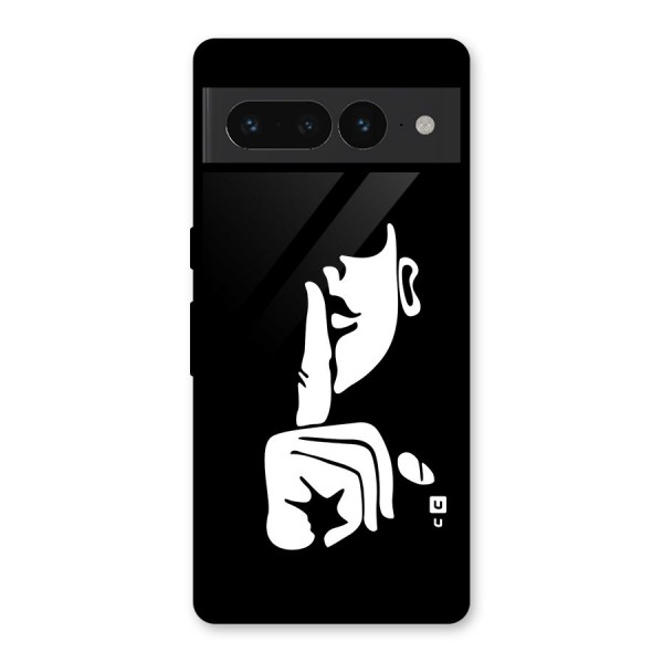 Shhh Art Glass Back Case for Google Pixel 7 Pro