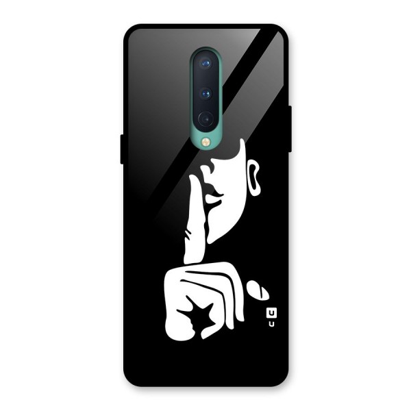 Shhh Art Glass Back Case for OnePlus 8