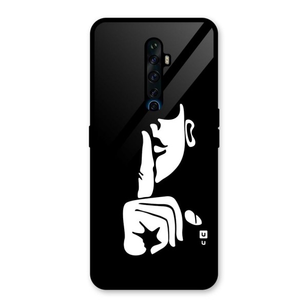 Shhh Art Glass Back Case for Oppo Reno2 Z