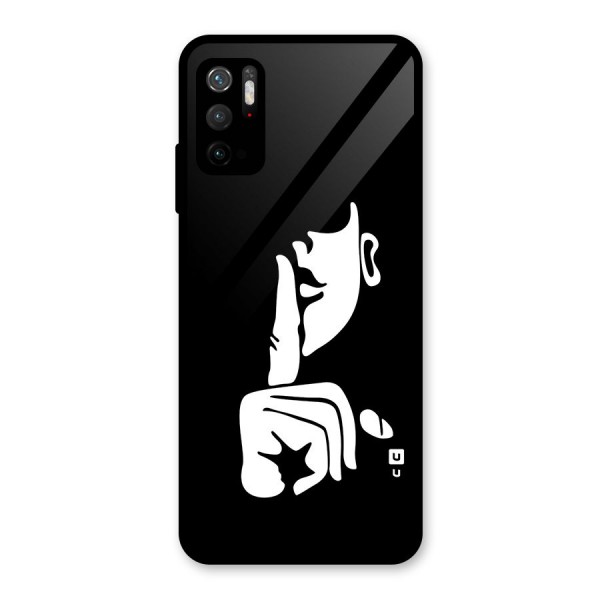 Shhh Art Glass Back Case for Poco M3 Pro 5G