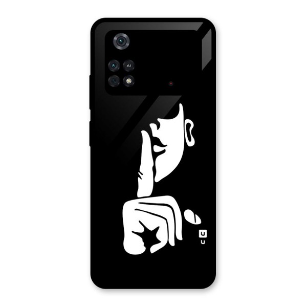 Shhh Art Glass Back Case for Poco M4 Pro 4G