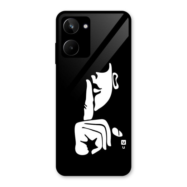 Shhh Art Glass Back Case for Realme 10