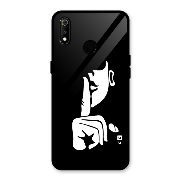 Shhh Art Glass Back Case for Realme 3